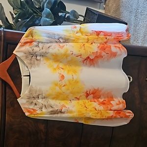 Calvin Klein women's flowered blouse